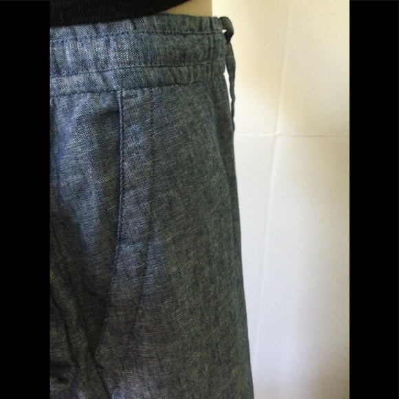 NEW OLD NAVY (Size 2X) Linen Blend Denim Appearance Draw Adjustable String Pants - Picture 9 of 9